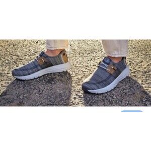Hey Dude Siricco Men's Sage Green Knit Mesh Sneakers Size 12 Comfort Walking